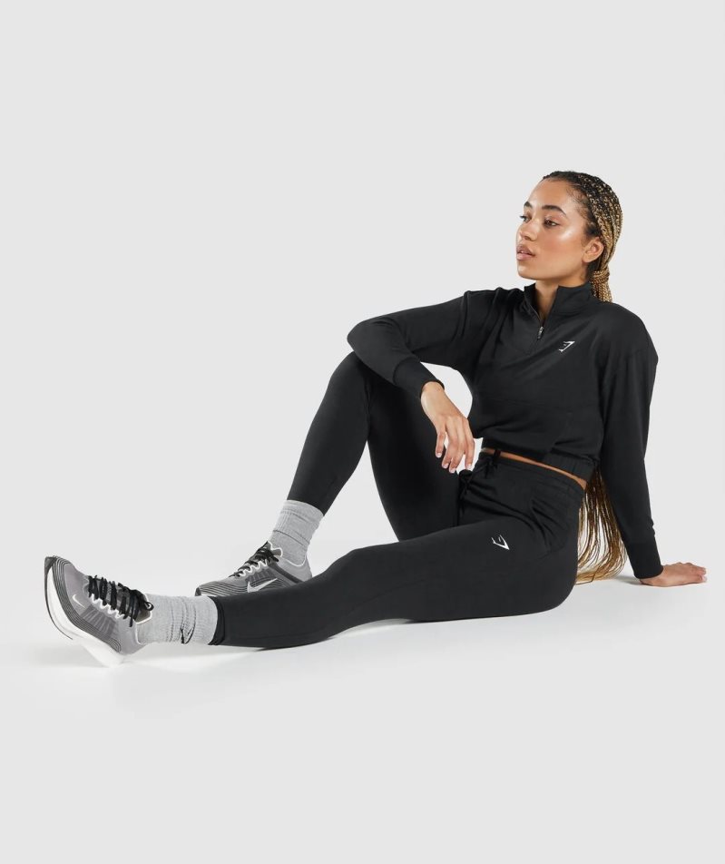 Women's Gymshark Pippa Training Jogger Black | CA AND758